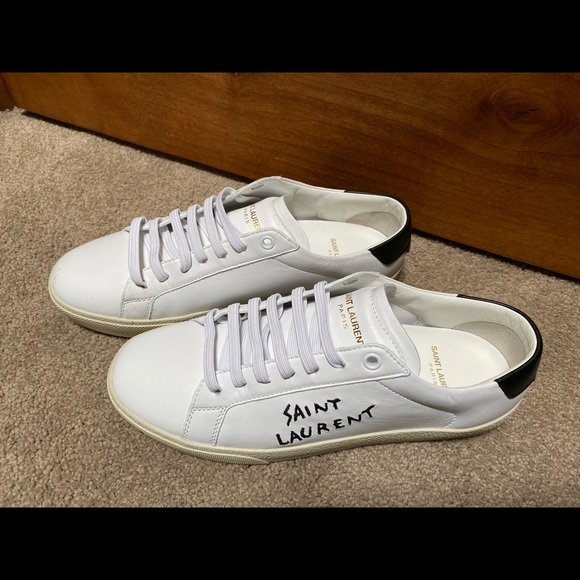 Saint Laurent Shoes - SAINT LAURENT COURT CLASSIC LOW TOP SNEAKER